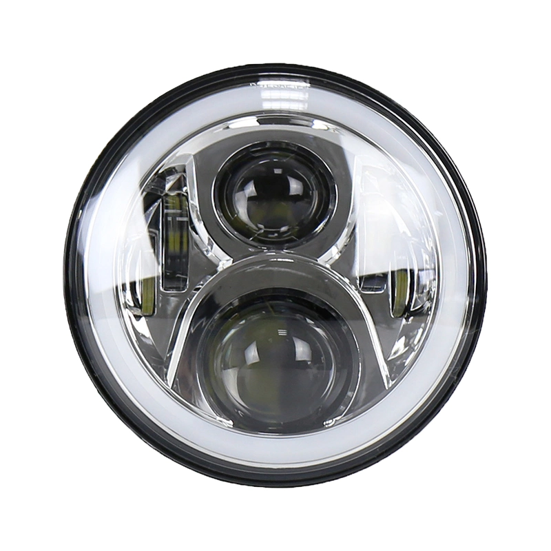 7" Inch Auto Front Lamp Luces LED H4 Motorcycle LED Projector Headlight for Dirt Bike