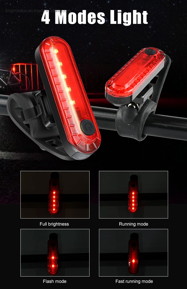 Brightenlux Wholesale Best High Quality Red Light Plastic Waterproof LED Bike Rear Light Taillight