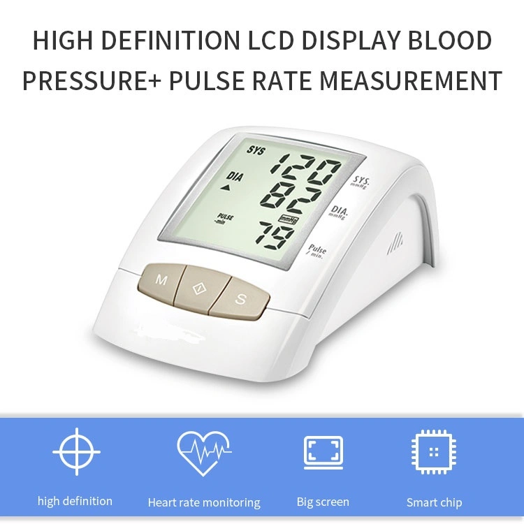 High Quality Upper Arm Clinical Bluetooth Proved Digital Upper Arm Heart Rate Blood Pressure Monitor