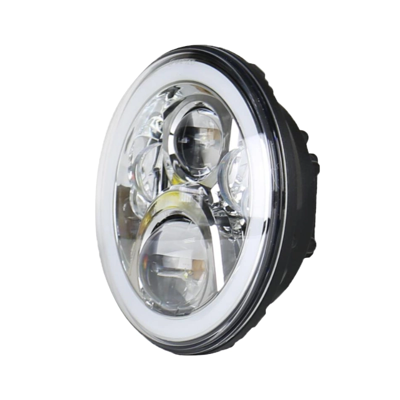 7" Inch Auto Front Lamp Luces LED H4 Motorcycle LED Projector Headlight for Dirt Bike