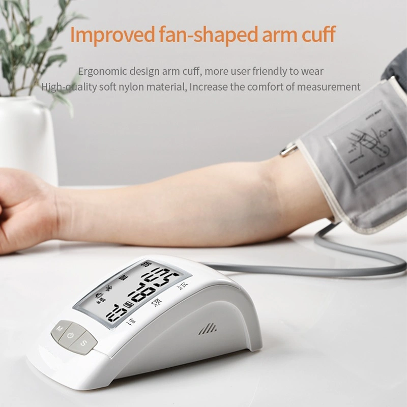 High Quality Upper Arm Clinical Bluetooth Proved Digital Upper Arm Heart Rate Blood Pressure Monitor