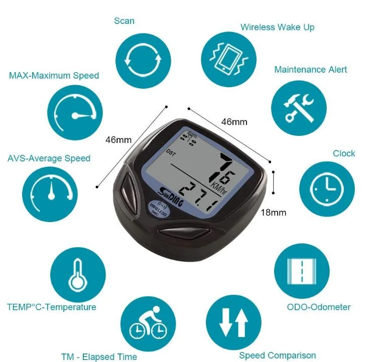 Wholesale Bike Odometer New Quality Bicycle Computer GPS Bicycle Stopwatch