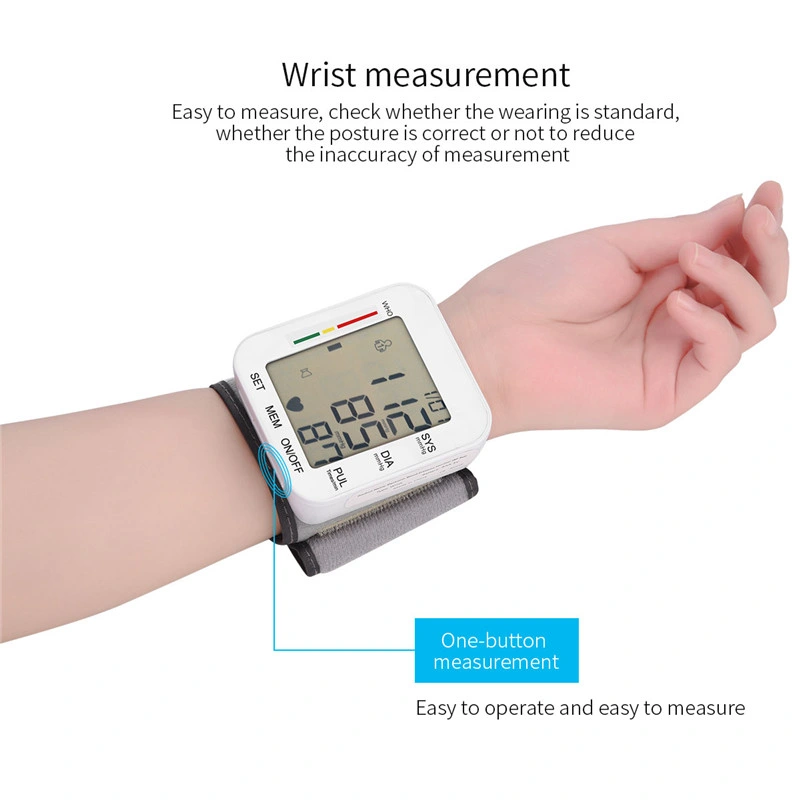 Wrist Smart Heart Rate Monitor Home and Hospital High Quality Wrist Digital Free Blood Pressure Monitor