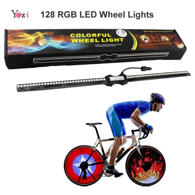 Lanterna de ciclismo multicolor raios lâmpada de pneu RGB acessórios para bicicletas bicicleta motocicleta luz LED para pneus roda de carro luz de raios