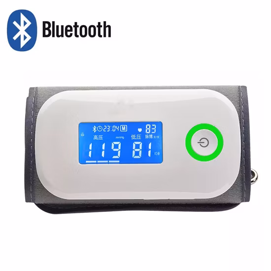 Esfigmomanômetro automático digital recarregável de frequência cardíaca com tela sensível ao toque, voz, pulso, monitor de pressão arterial