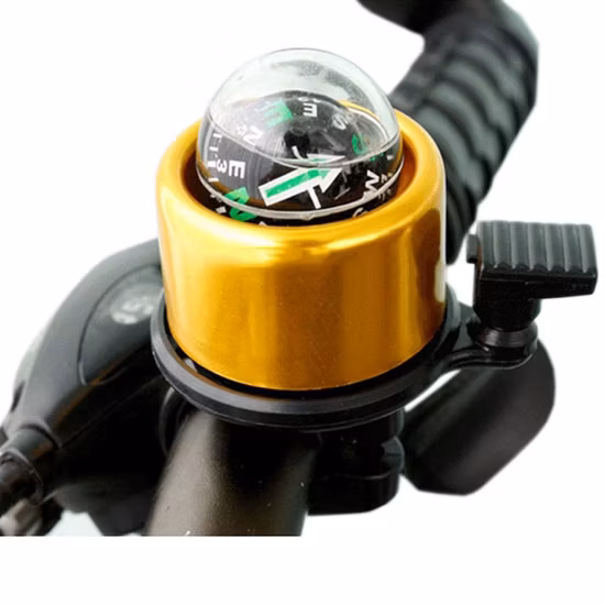 Campainha de bicicleta de liga leve personalizada instalada no guidão (HEL-207)