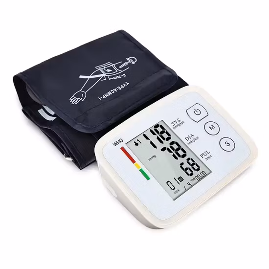 ODM OEM Esfigmomanômetro Automático Frequência Cardíaca Medidor de Pulso Máquina Digital para cima Braço Bp Monitor de Pressão Arterial