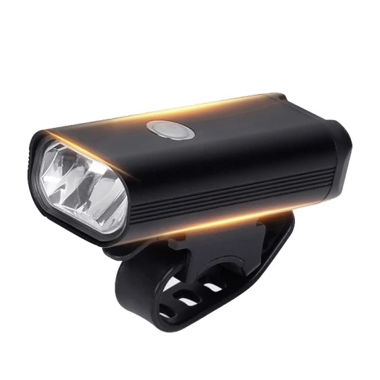 Farol LED para bicicleta com iluminação USB recarregável