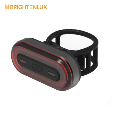 Brightenlux Factory Supply Outlet Night Riding Custom Logo Acessórios LED recarregável USB luz traseira da bicicleta luz traseira à prova d'água