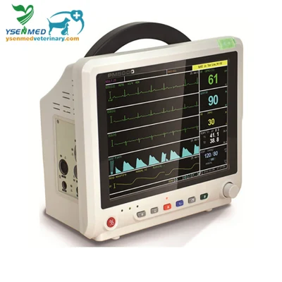 Yspm500V Equipamento Veterinário Monitor Multiparamétrico Monitor Veterinário de Frequência Cardíaca