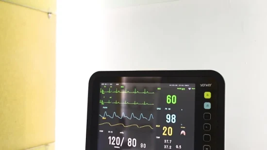 Monitor de paciente ECG SpO2 NIBP Temp Resp Frequência cardíaca para UTI e ambulância