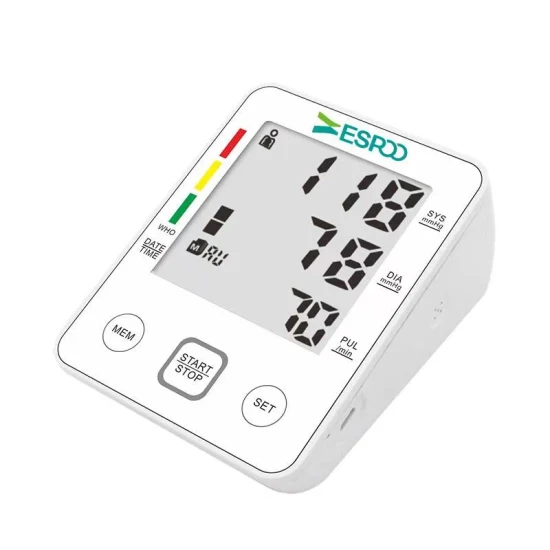 ODM OEM Esfigmomanômetro Heart Beat Rate Pulse Meter Machine Digital Up Braço Bp Monitor de Pressão Arterial