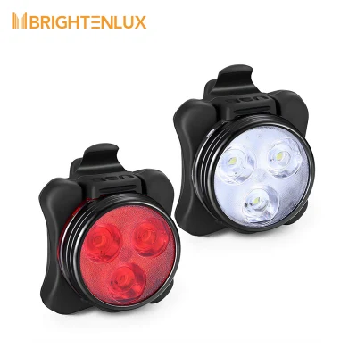 Lâmpada traseira de bicicleta recarregável Brightenlux Luz traseira de bicicleta LED, à prova d'água Uus Best Luz traseira de bicicleta